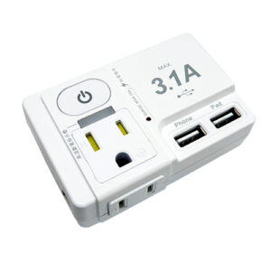 【安全達人R-81LC】1開2插3P+2P 3.1A USB分接器（壁插）